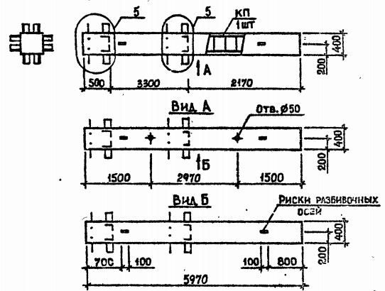 Колонна 2КБ 33.60-2-с Серия 1.020.1-2с/89